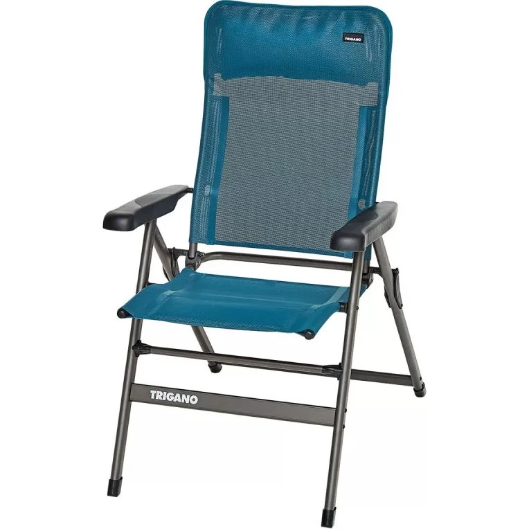 Trigano Electra Slim Moka - Chaise de camping pliante dossier bas