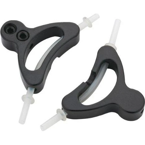 Jagwire Porte-câbles alliage straddle noir 2 pièces