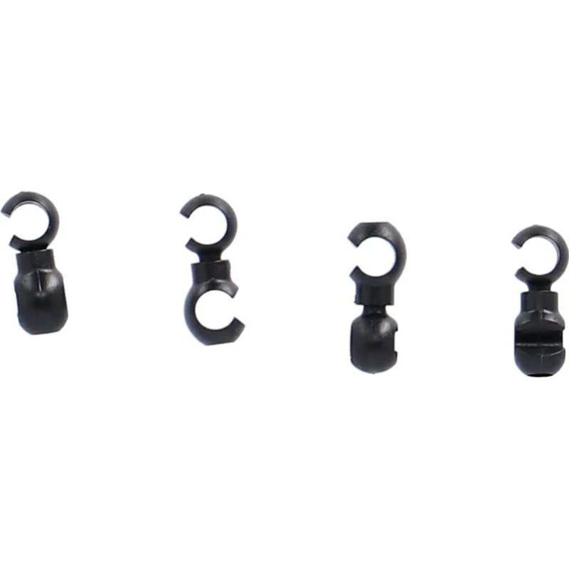 XLC Kit de 4 Attache-Câbles Pivotants Noir