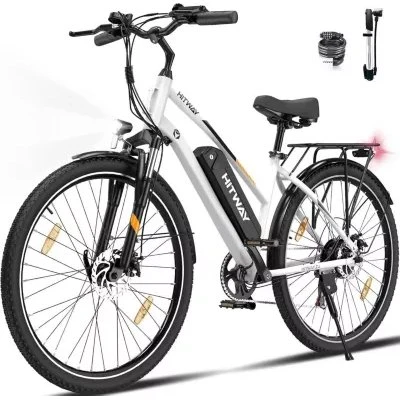HITWAY BK27S-HW Vélo Électrique 28" Blanc