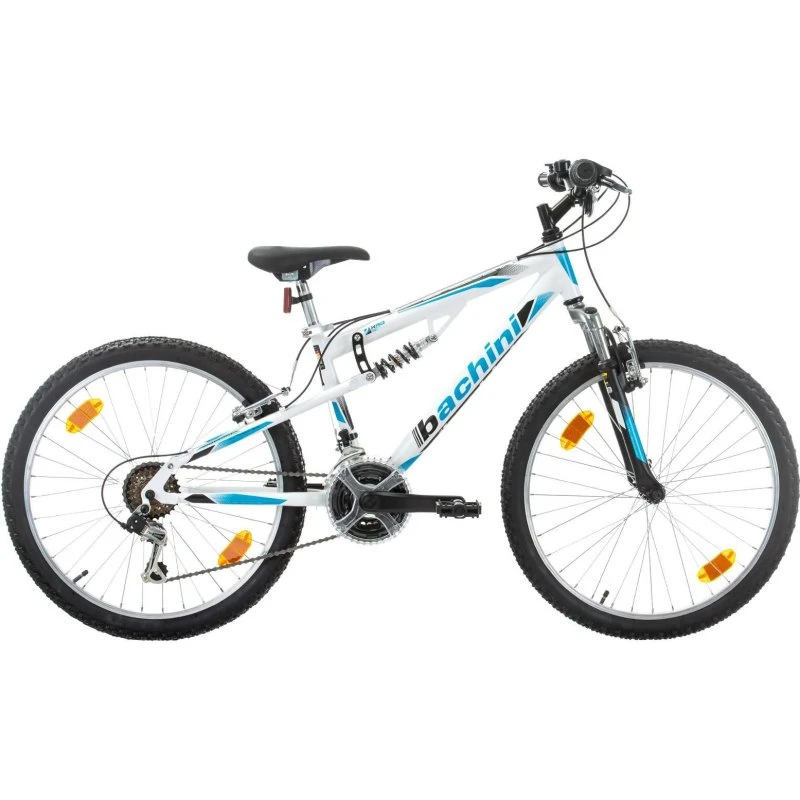 Prowheel VTT 24'' Tout Suspendu 18 Vitesses Shimano
