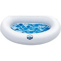 Netspa Bassin rince-pieds gonflable blanc 87x68x14 cm
