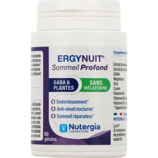 Nutergia Ergynuit Sommeil Profond 60 gélules