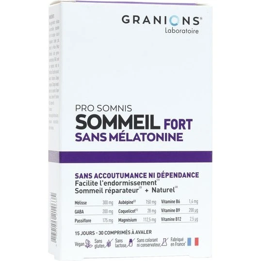 Granions Pro Somnis Sommeil Fort - 30 comprimés