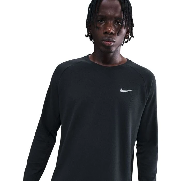 Nike T-shirt de course Dri-FIT Stride Waffle pour homme - Noir