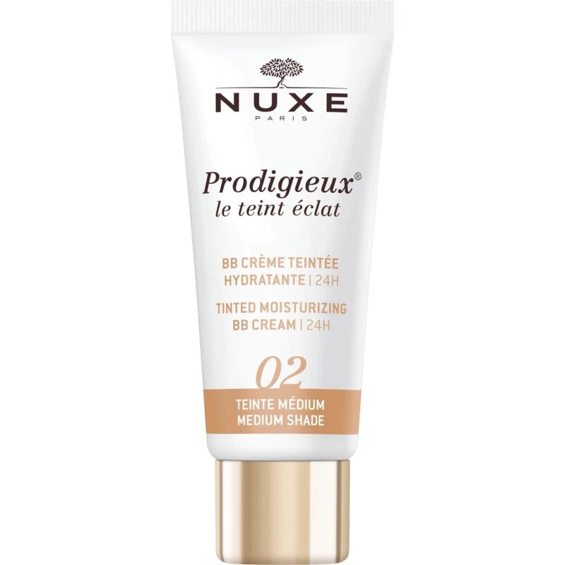 Nuxe Prodigieux BB Crème Hydratante Teinte Medium 02, 30 ml
