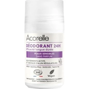 Acorelle Déodorant Roll-On 24h Peaux Sensibles Sans Parfum 50ml
