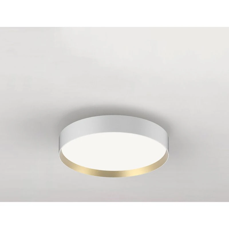 Loom Design Plafonnier LED Lucia 35 cm - Blanc et Or