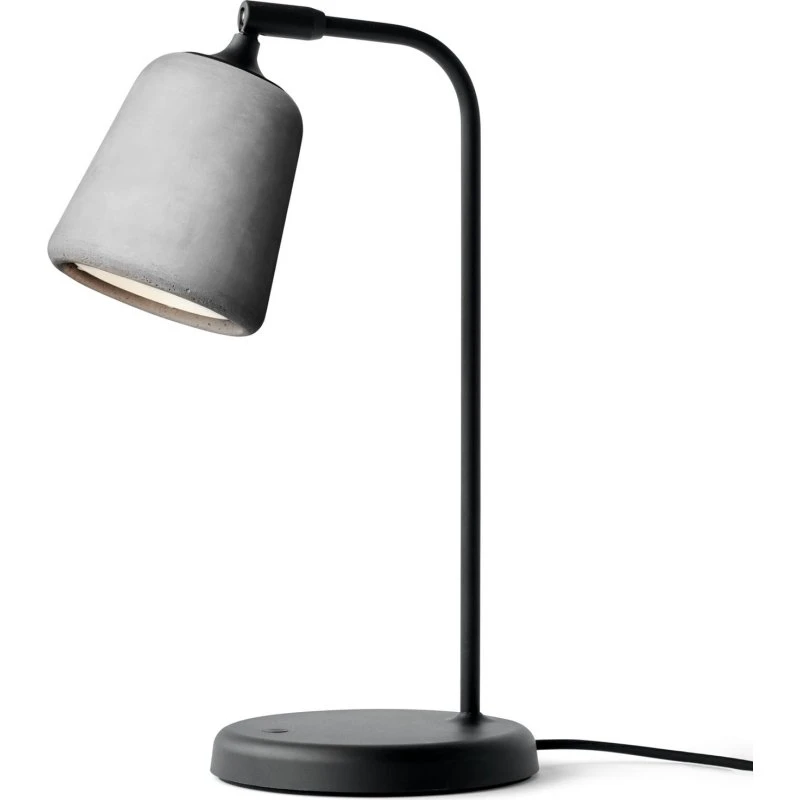 New Works Material Lampe de table en béton gris clair