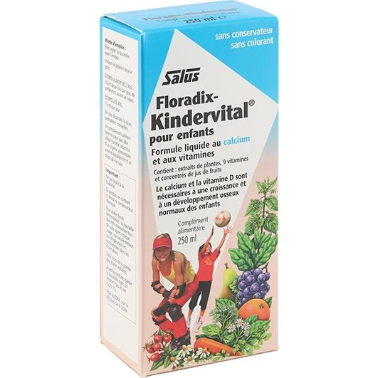 Salus Floradix Kindervital Multivitamines + Calcium 250 ml