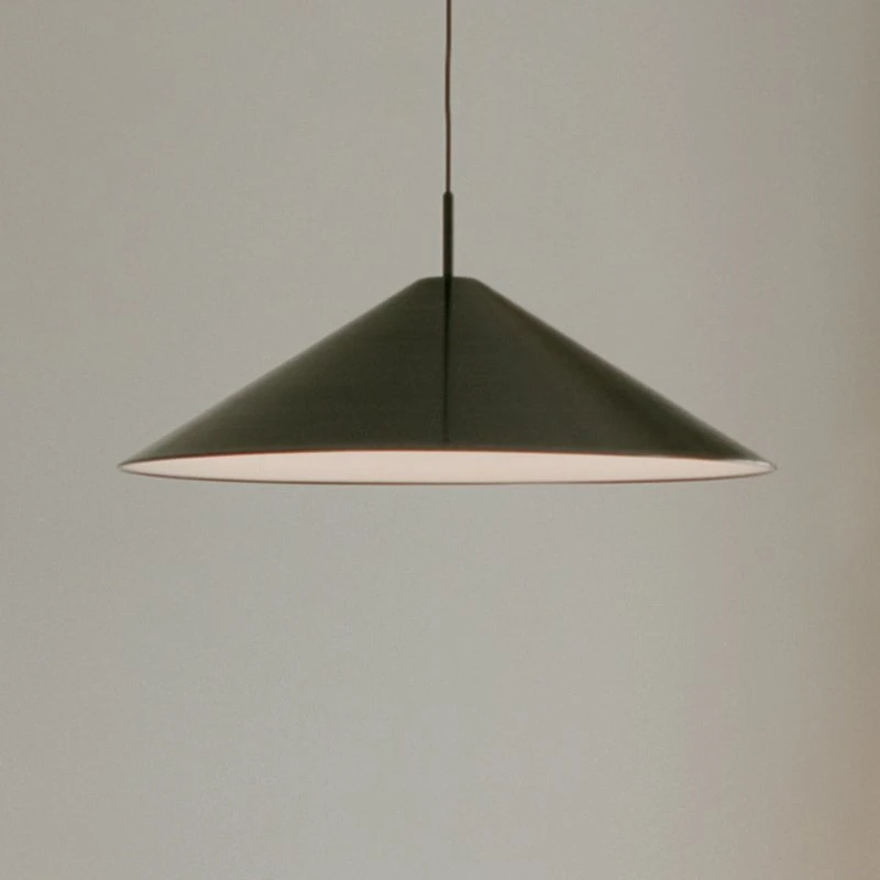 New Works Suspension LED Brolly Ø70 cm - Aluminium Anodisé Noir