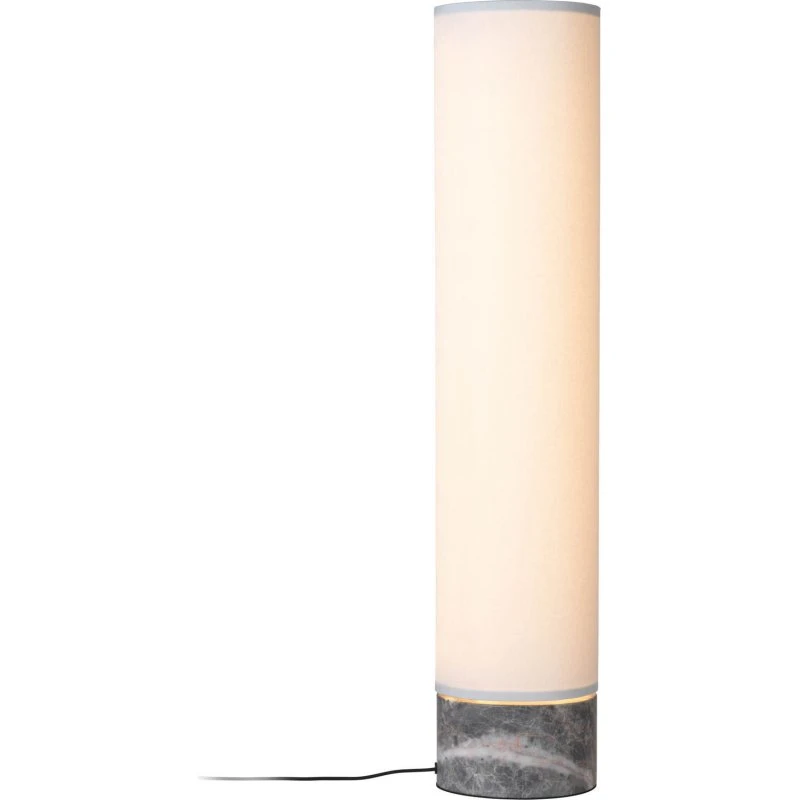 GUBI Lampe sur pied LED Unbound 80 cm Blanc et Marbre Gris