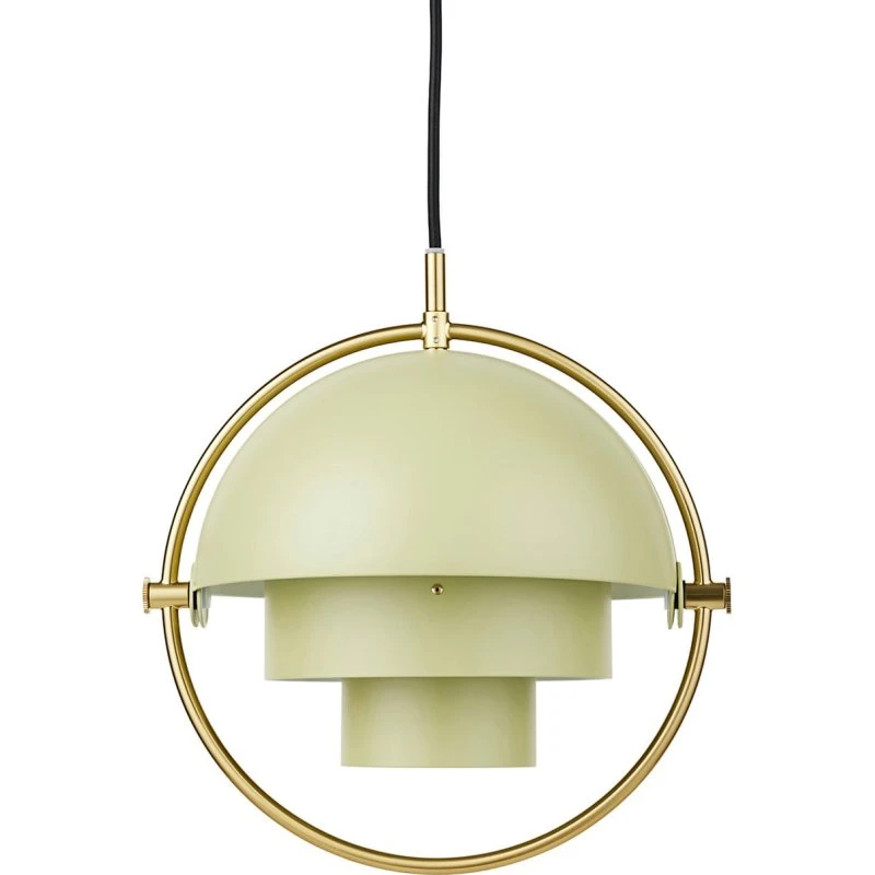 GUBI Suspension Multi-Lite, Laiton/Crème, Ø 36 cm
