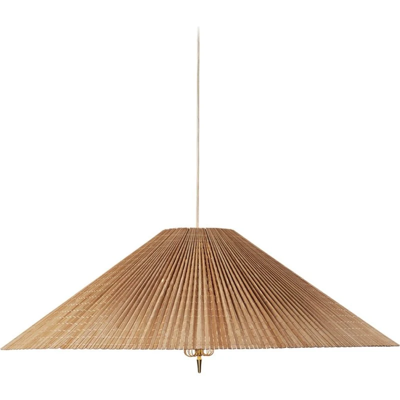 GUBI Suspension 1972 - Abat-jour en Bambou et Laiton