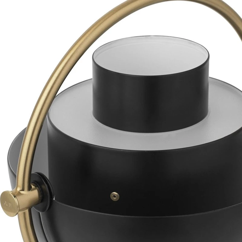 Gubi Multi-Lite Lampe à poser rechargeable, Laiton/Noir, 30 cm