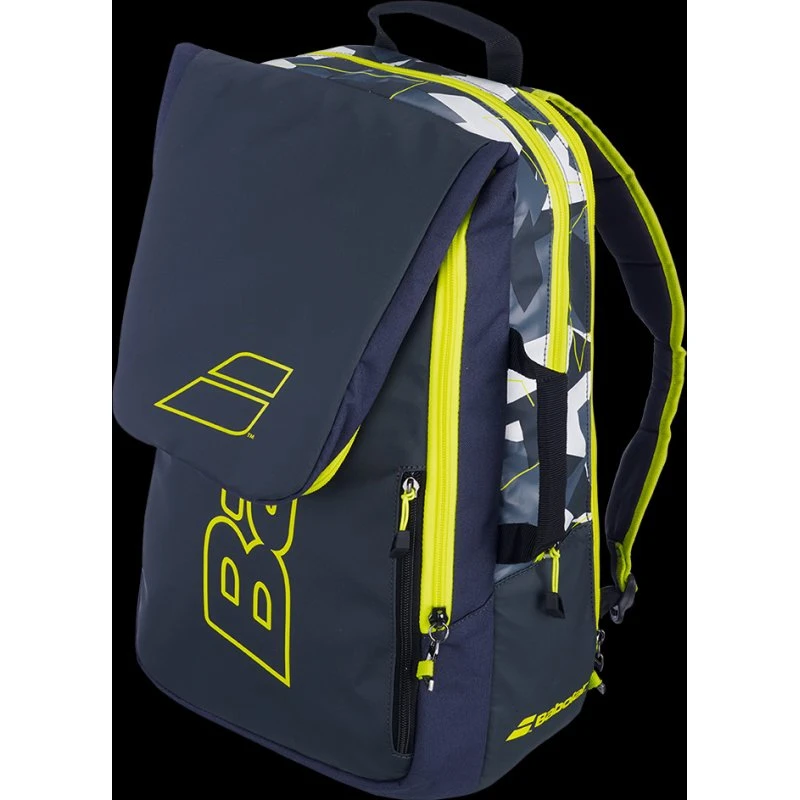 Babolat Backpack Pure Aero 2023 - Sac à dos raquettes 32L noir/jaune