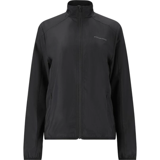 Endurance Sylen Veste de Course Femme - Noire - Col Haut