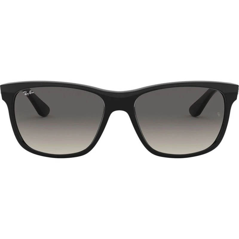 Ray-Ban RB4181 Lunettes de Soleil Carrées Noires et Verres Gris