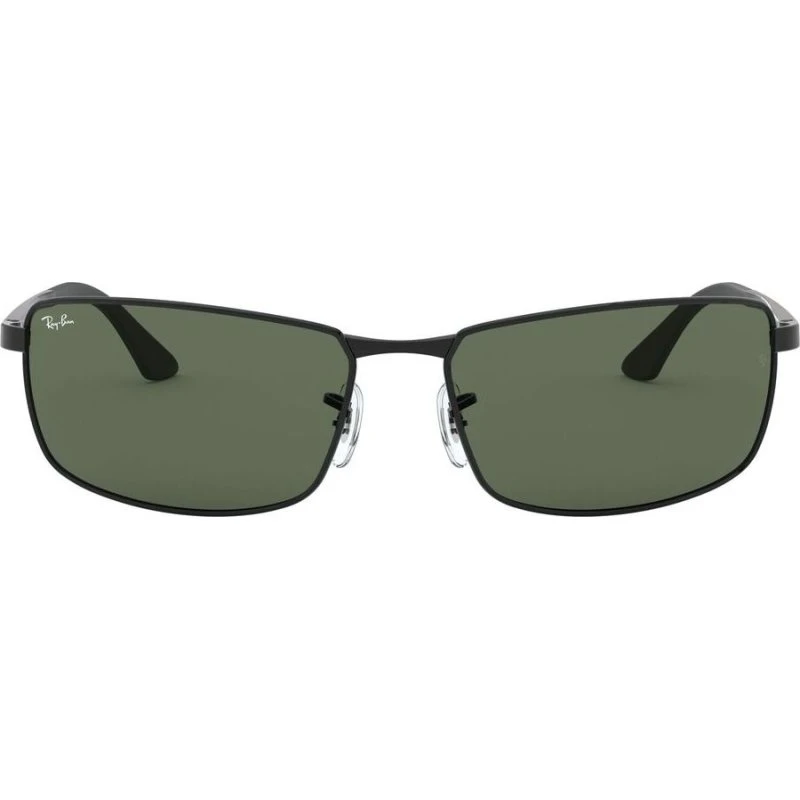 Ray-Ban RB 3498 Lunettes de Soleil Géométriques Noir et Vert