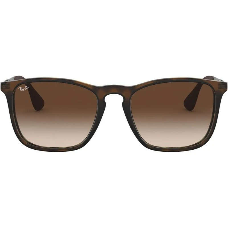 Ray-Ban Chris RB4187 Lunettes de Soleil Homme - Havane Géométrique