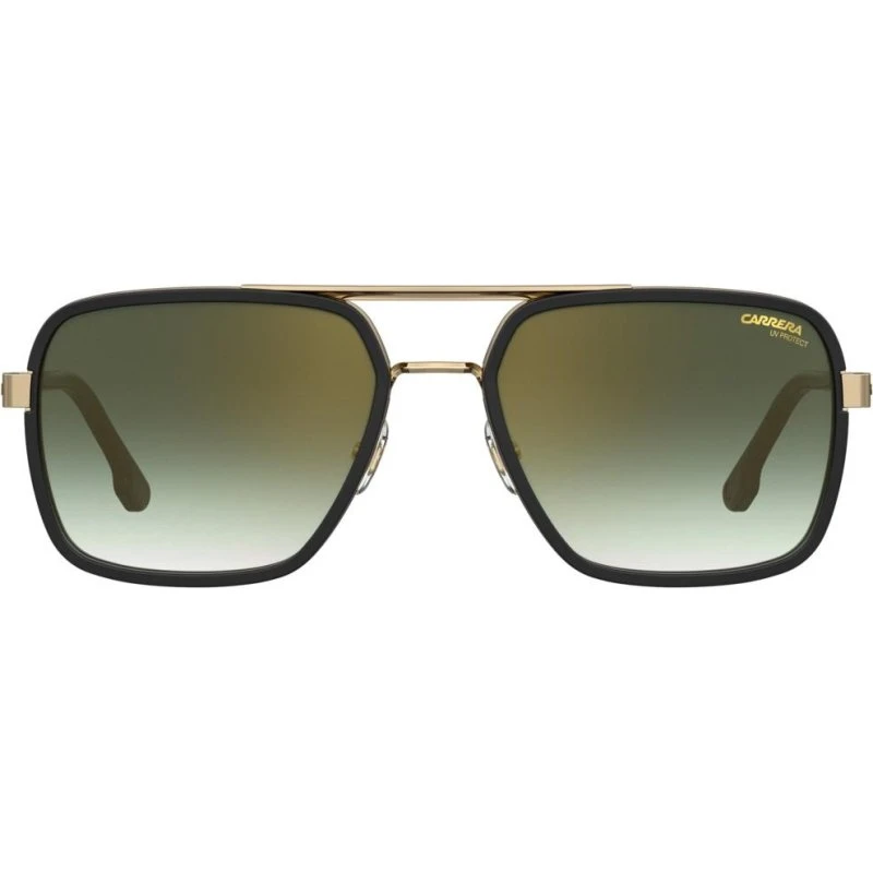 Carrera 256/S Lunettes de Soleil Pilote Homme Doré et Vert
