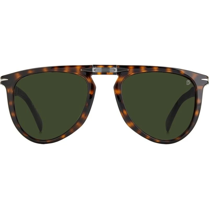 David Beckham DB 1039/S/FD Lunettes de Soleil Pilote Havane Vert 54mm