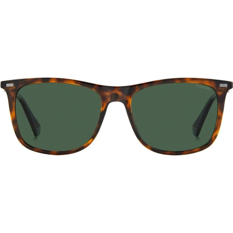 Polaroid PLD 2109/S Lunettes de Soleil Homme Carrées Havane Vert
