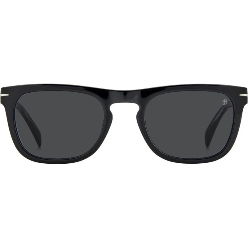 David Beckham DB 7077/S Lunettes de Soleil Homme Carrées Noires