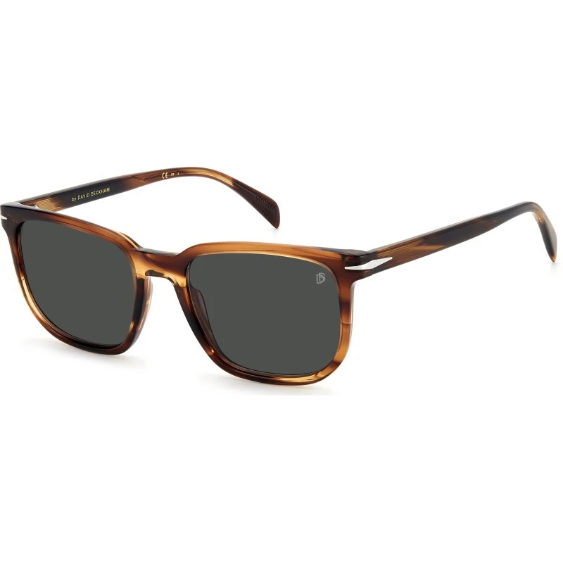 David Beckham DB 1076/S Lunettes de Soleil Homme Carrées Marron