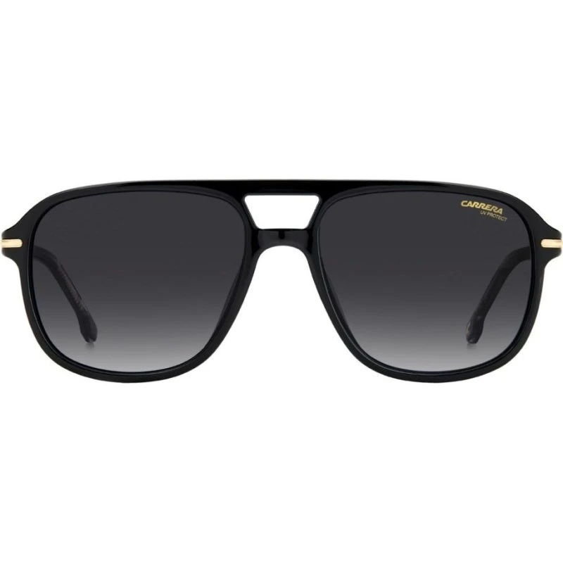 Carrera Homme 279/S 2M2/9O : Lunettes de Soleil Carrées Noir et Or