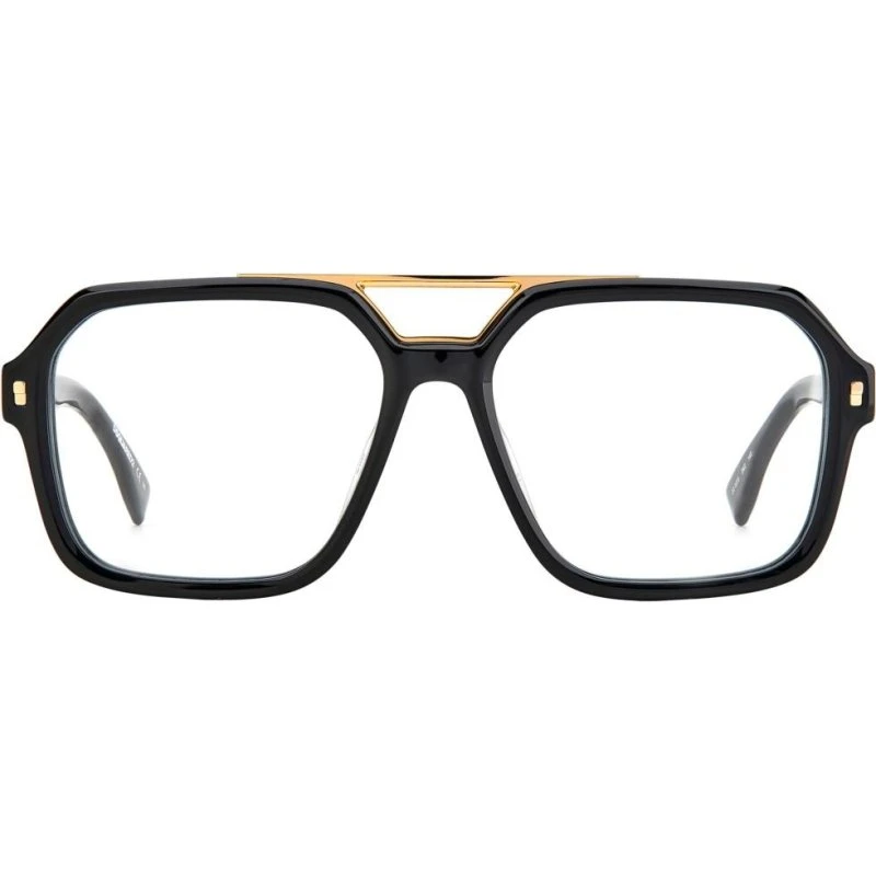 Dsquared2 D2 0035 Lunettes de Vue Homme - Noir Carré