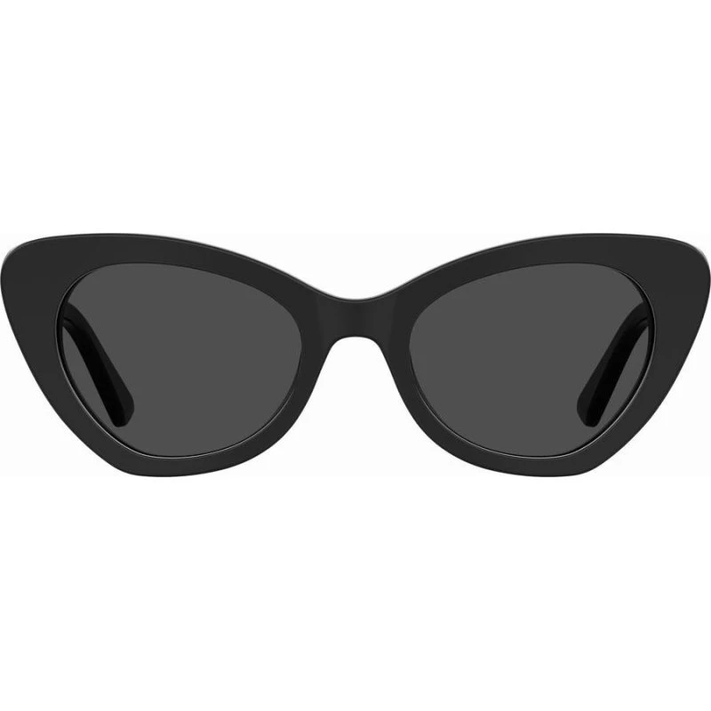 Moschino MOS147/S Lunettes de Soleil Cat Eye Noires et Grises