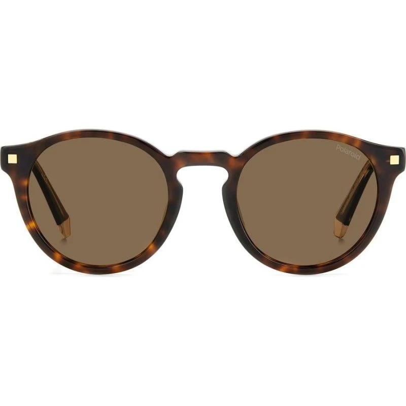 Polaroid PLD 4150/S/X Lunettes de Soleil Homme Havane Rondes Polarisées