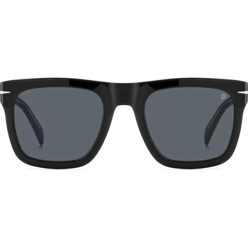 David Beckham DB 7000/S Flat Lunettes de Soleil Homme Noir Géométrique