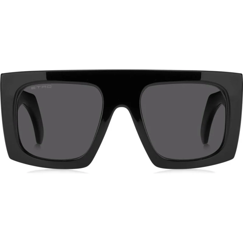 Etro Etroscreen Lunettes de Soleil Carrées Noir/Gris 54mm