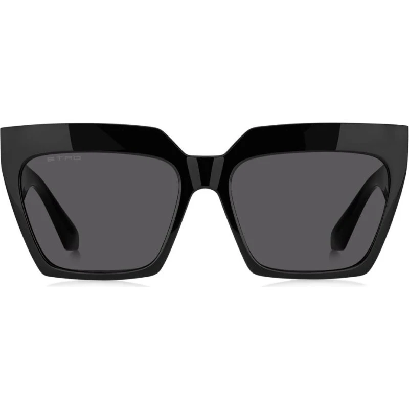 Etro 0001/S Lunettes de Soleil Femme Noir et Gris 58mm