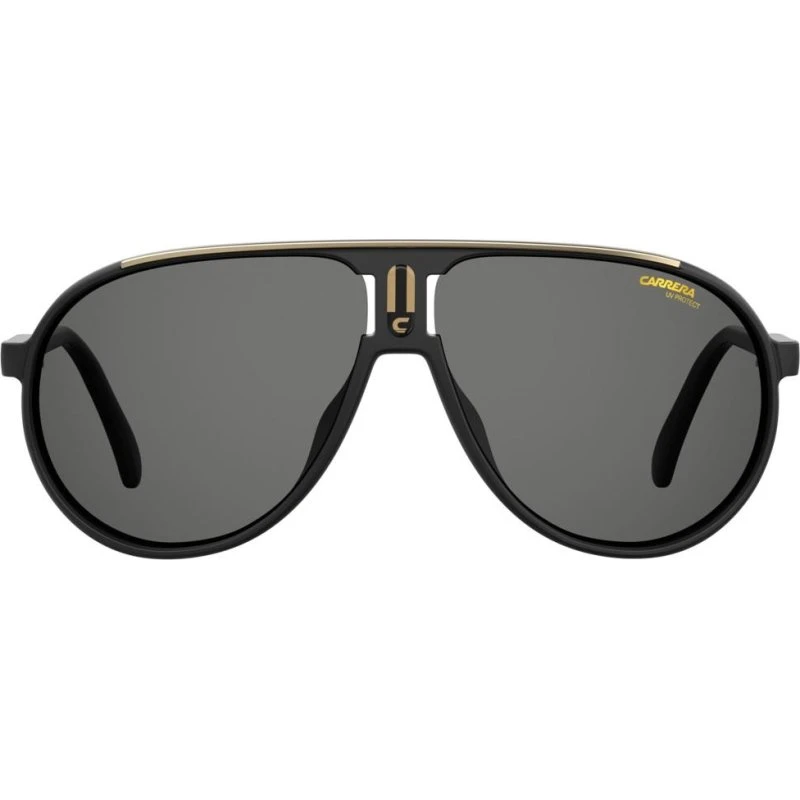 Carrera Champion/N Lunettes de Soleil Pilote Unisexe Noir et Gris