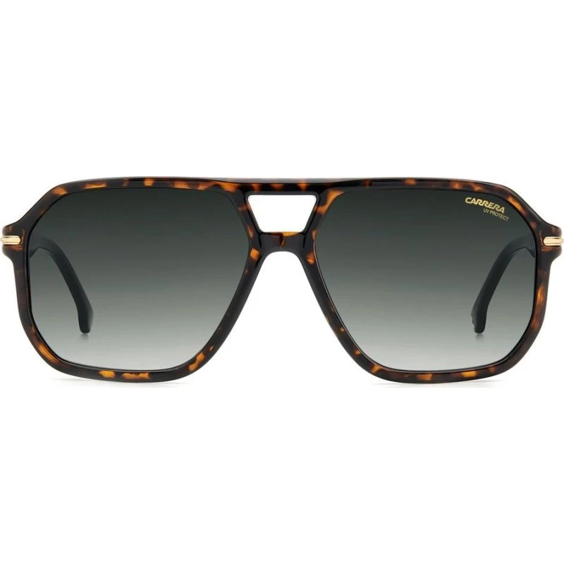 Carrera 302/S Lunettes de Soleil Homme Carrées Havane et Vert