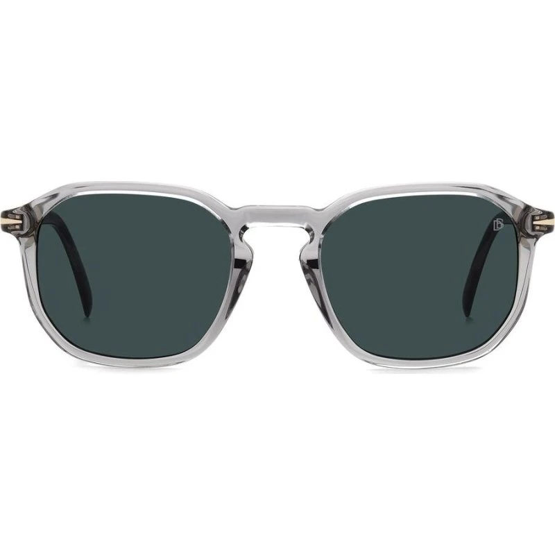 David Beckham DB 1115/S Lunettes de Soleil Homme Carrées Grises et Bleues