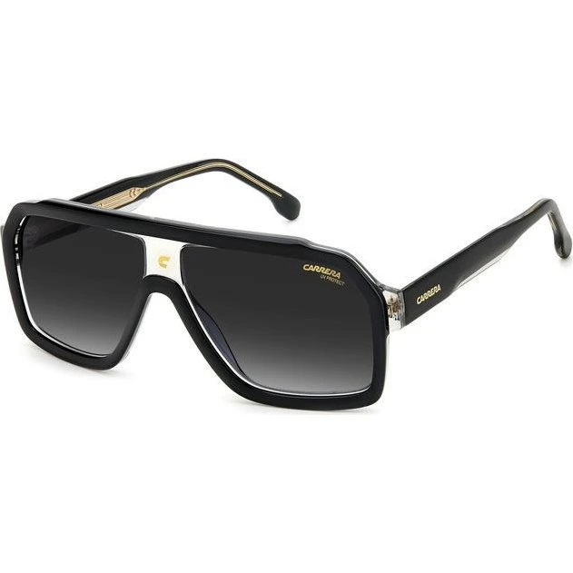 Carrera Carrera 1053/S 08A/9O Lunettes de Soleil Carrées Noir et Gris