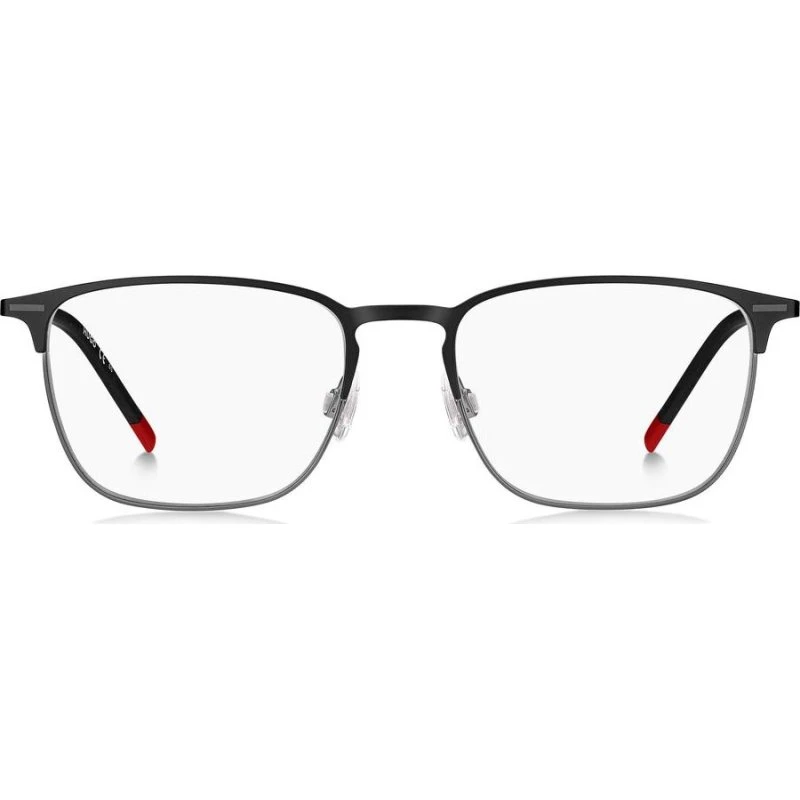 Hugo Boss HG 1235 Lunettes de Vue Homme Carrées Noir Ruthénium