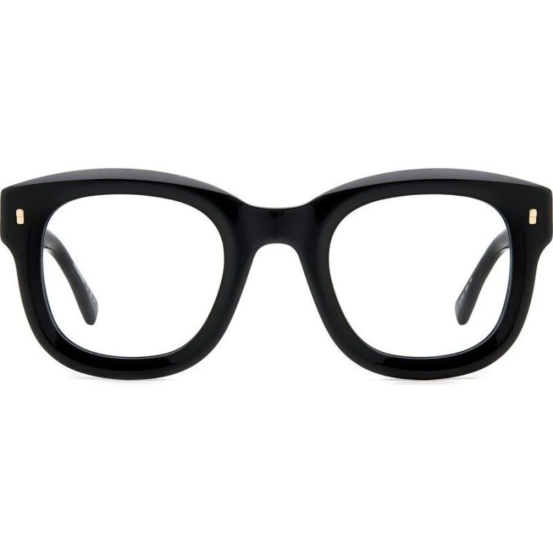 Dsquared2 D2 0091 Lunettes de Vue Homme Carrées Or et Noir