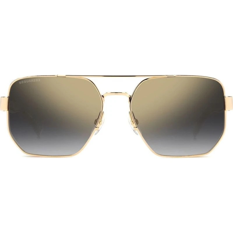 Dsquared2 Lunettes de Soleil Homme D2 0083/S Carrées Dorées