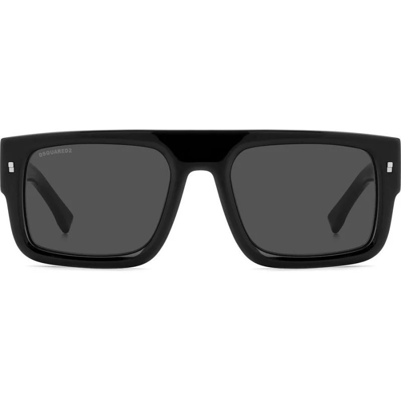 Dsquared2 Icon 0008/S Lunettes de Soleil Homme Carrées Noires