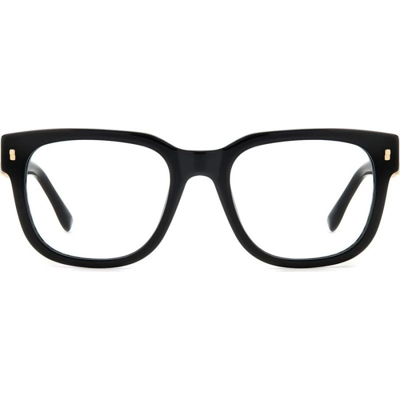 Dsquared2 D2 0074 Lunettes de Vue Homme Carrées Noires