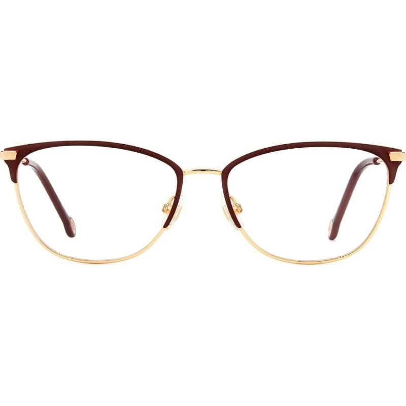 Carolina Herrera HER 0161 Lunettes de Vue Œil de Chat Rouge
