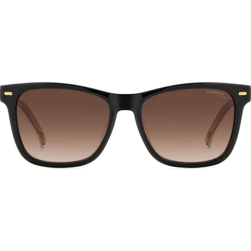 Carrera 3001/S Lunettes de Soleil Carrées pour Femme - Noir/Marron