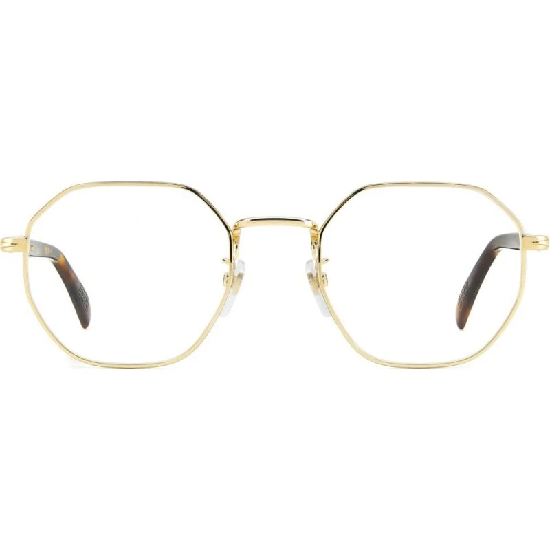 David Beckham DB 1133 Lunettes de Vue Homme Carrées Dorées