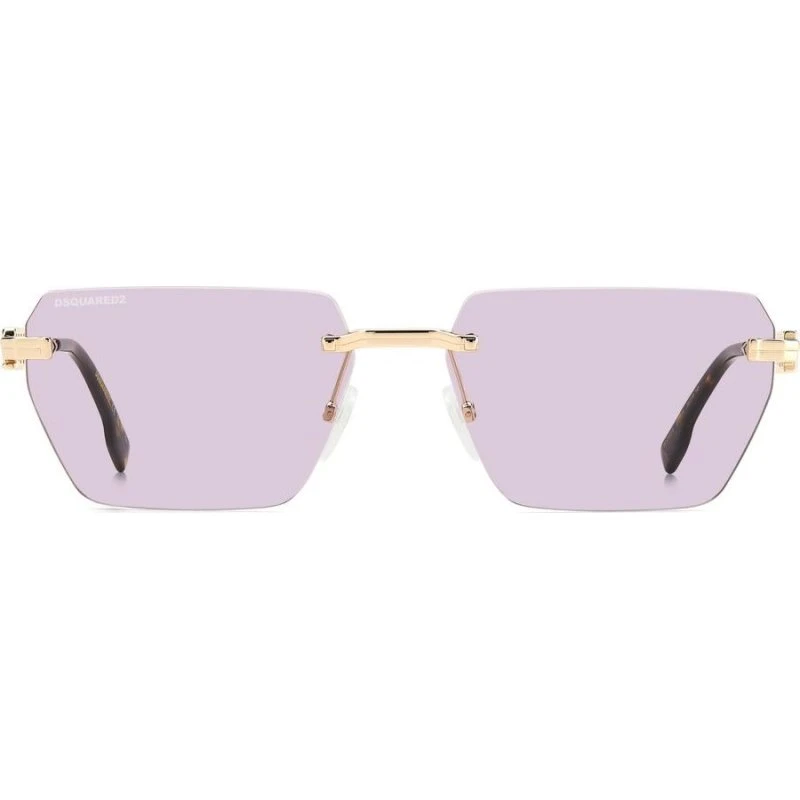 Dsquared2 D2 0102/S Lunettes de Soleil Homme - Or et Violet