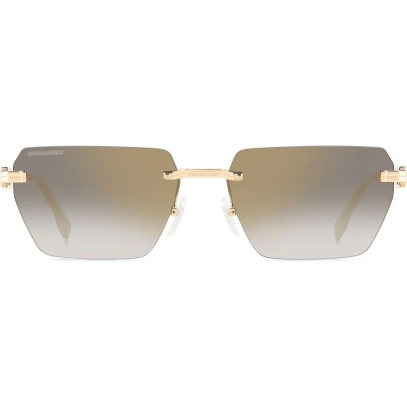 Dsquared2 Lunettes de Soleil Homme D2 0102/S Dorées Géométriques